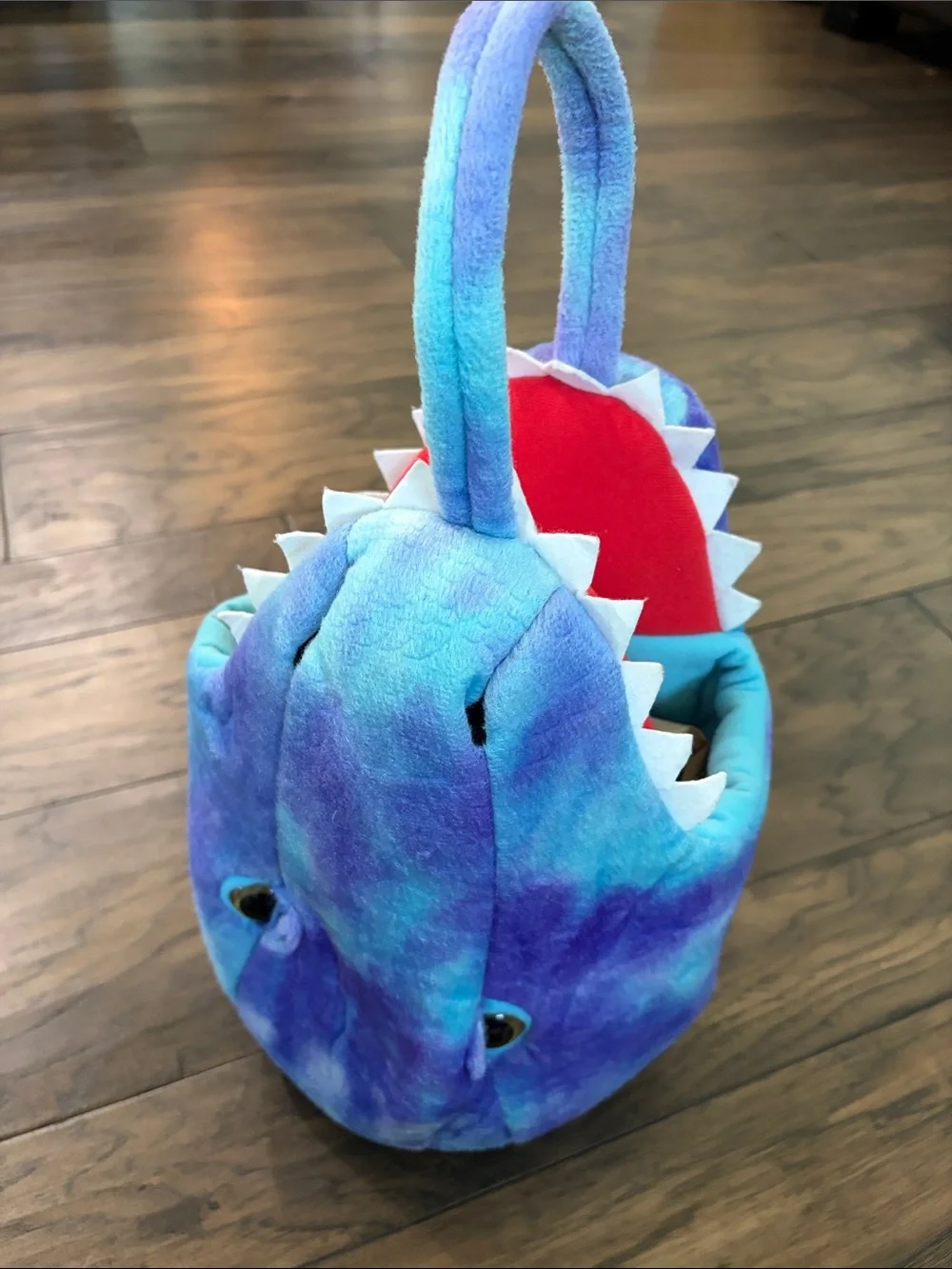 Pottery Barn Kids Purple-Blue Dino Trick-or-Treat Bucket